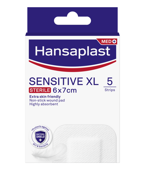 Hansaplast Penso Sensitive XL 6x7cm 5 unidades