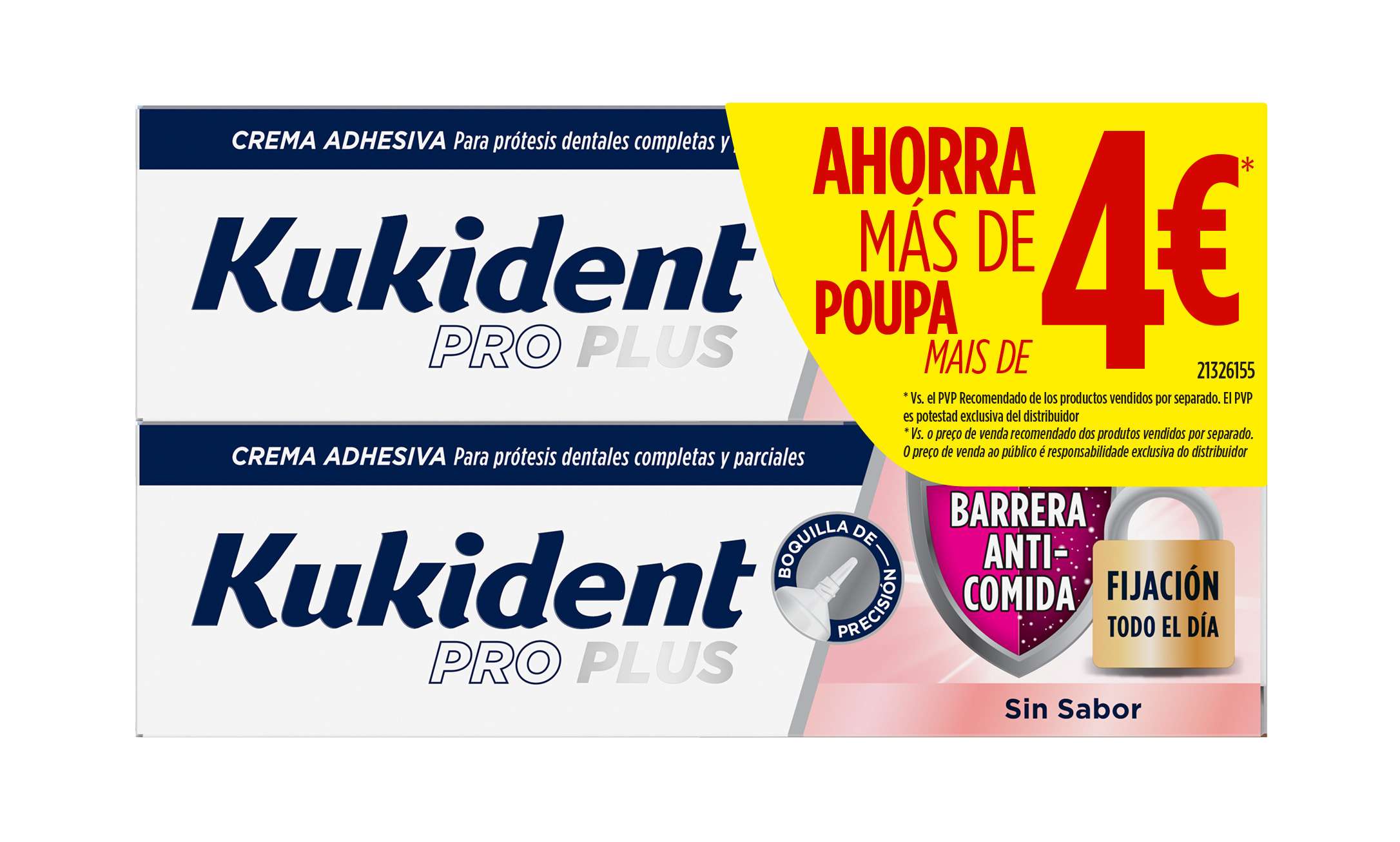 Kukident Pro Plus Barreira Anti-Comida _s/ Sabor - 40g Preço Especial
