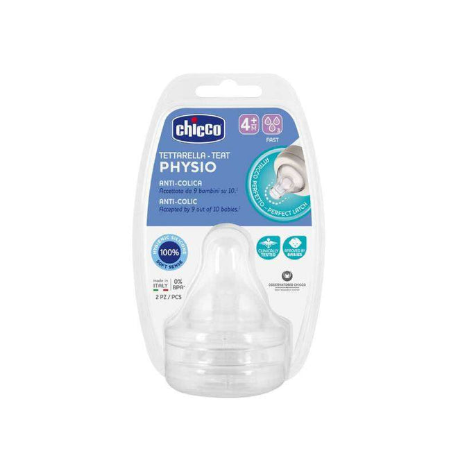 Chicco P5 Tetina Silicone Rápido 4M+ 2 unidades