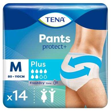 Tena Pants Cueca Tamanho M 80-110cm Plus x14