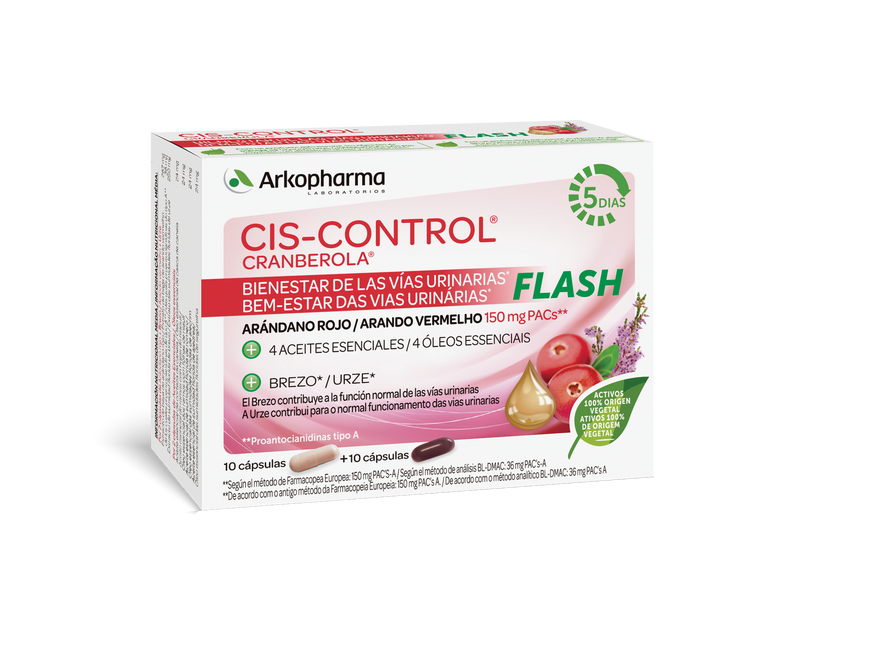 Cis-Control Cranberola Flash 20 cápsulas
