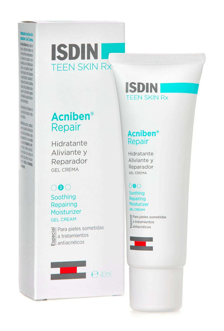 ISDIN Acniben Repair Gel-Creme 40ml- Hidratante reparador para pele submetida a tratamentos anti-acneicos