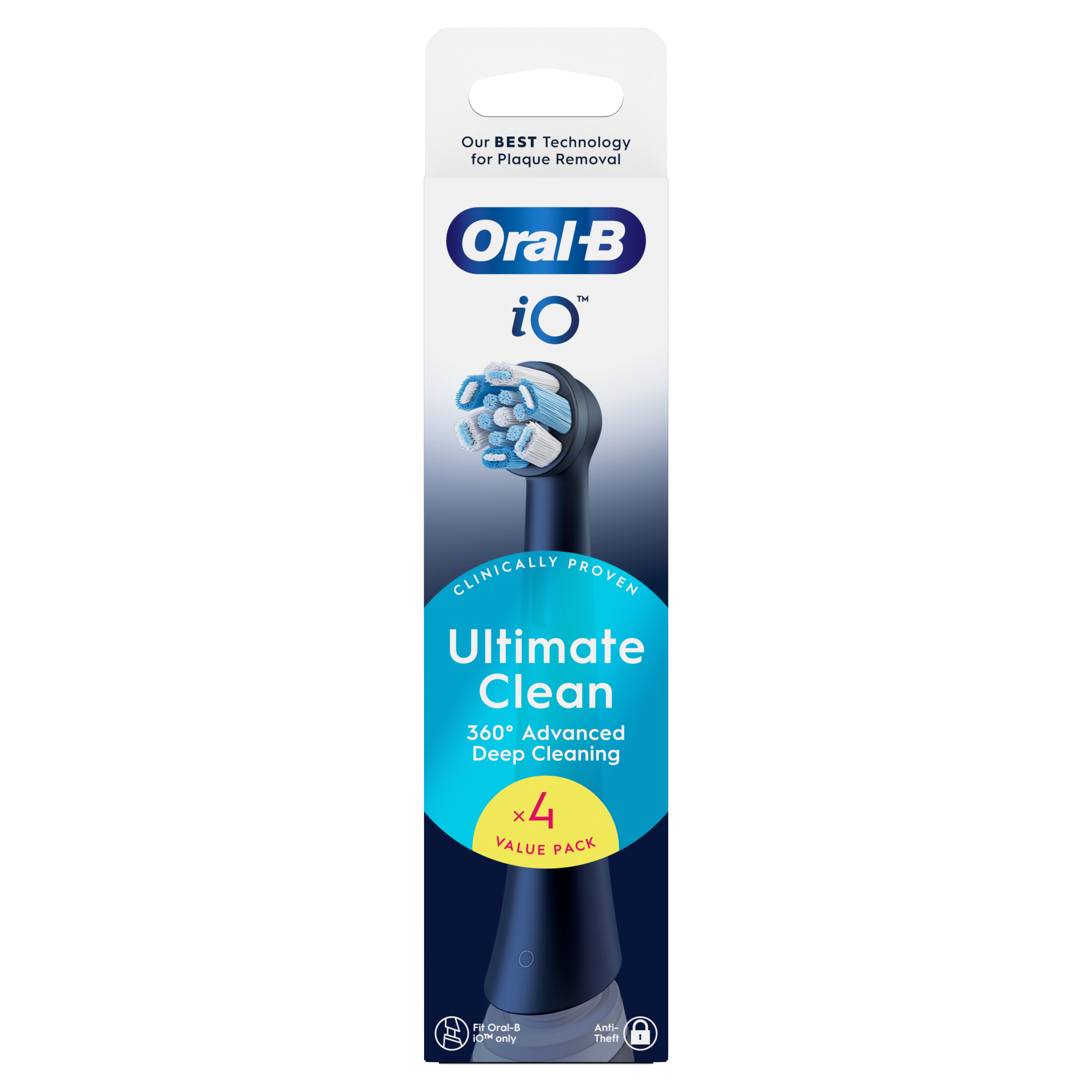 Oral-B iO Ultimate Clean Recargas Pretas x4
