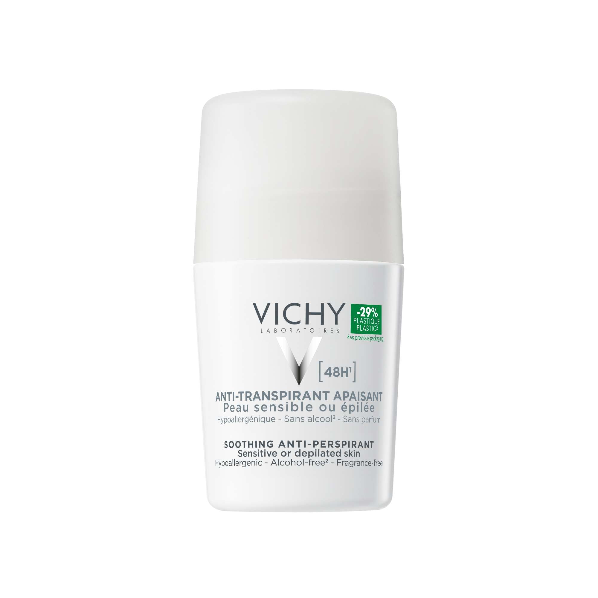 Vichy Deo Antitranspirante Roll-On Branco Pele Sensível 50Ml