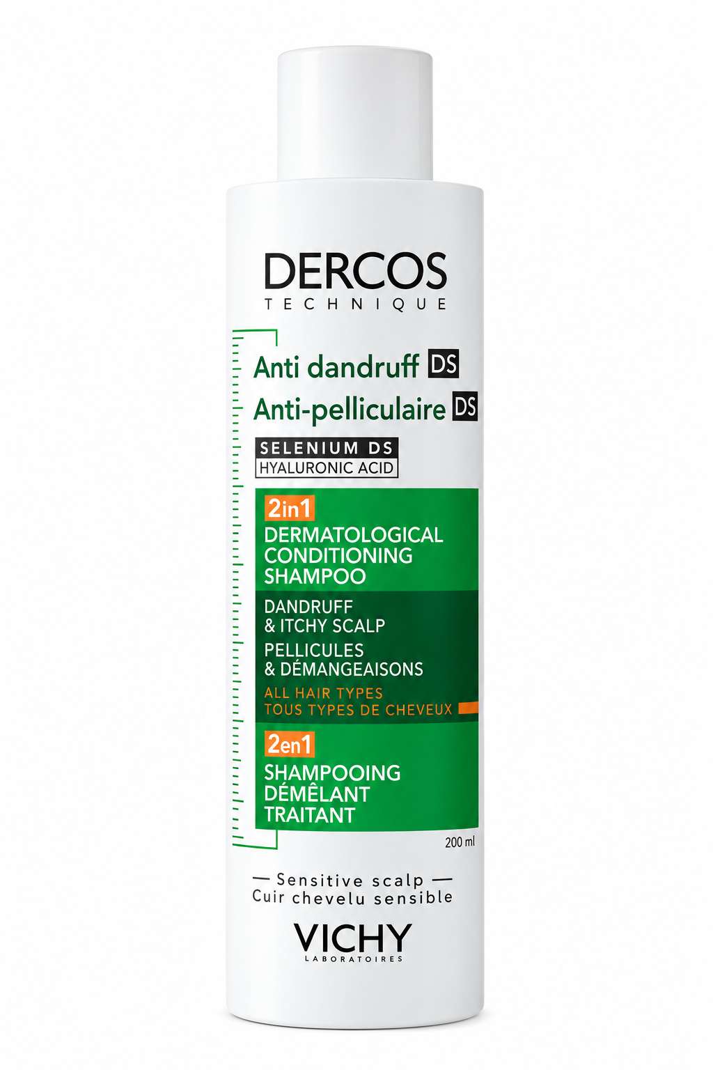 Dercos Anticaspa Champô 2 Em 1 - 200 mL