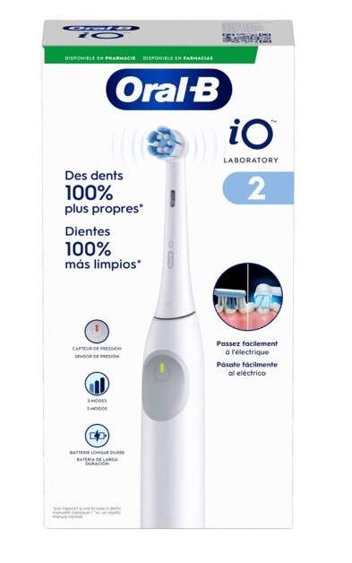 Oral-B Laboratory iO 2 Escova de Dentes Elétrica Branca + Recarregável