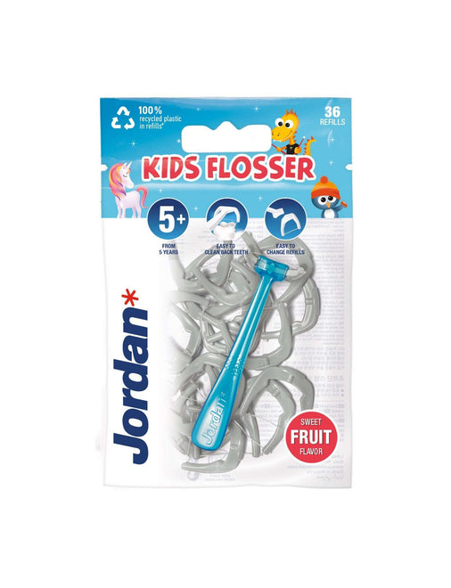 Jordan Kids Flosser Fio Dentário 36 Unidades 5+ Anos