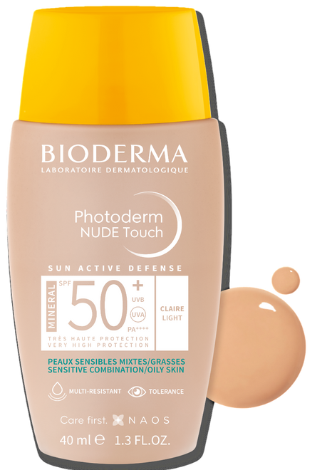 Bioderma Photoderm Nude Touch Mineral SPF50+ Claro  40ml
