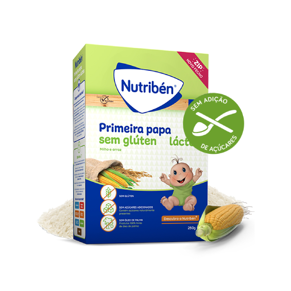 Nutribén Farinhas Primeira Papa sem glúten láctea 250g