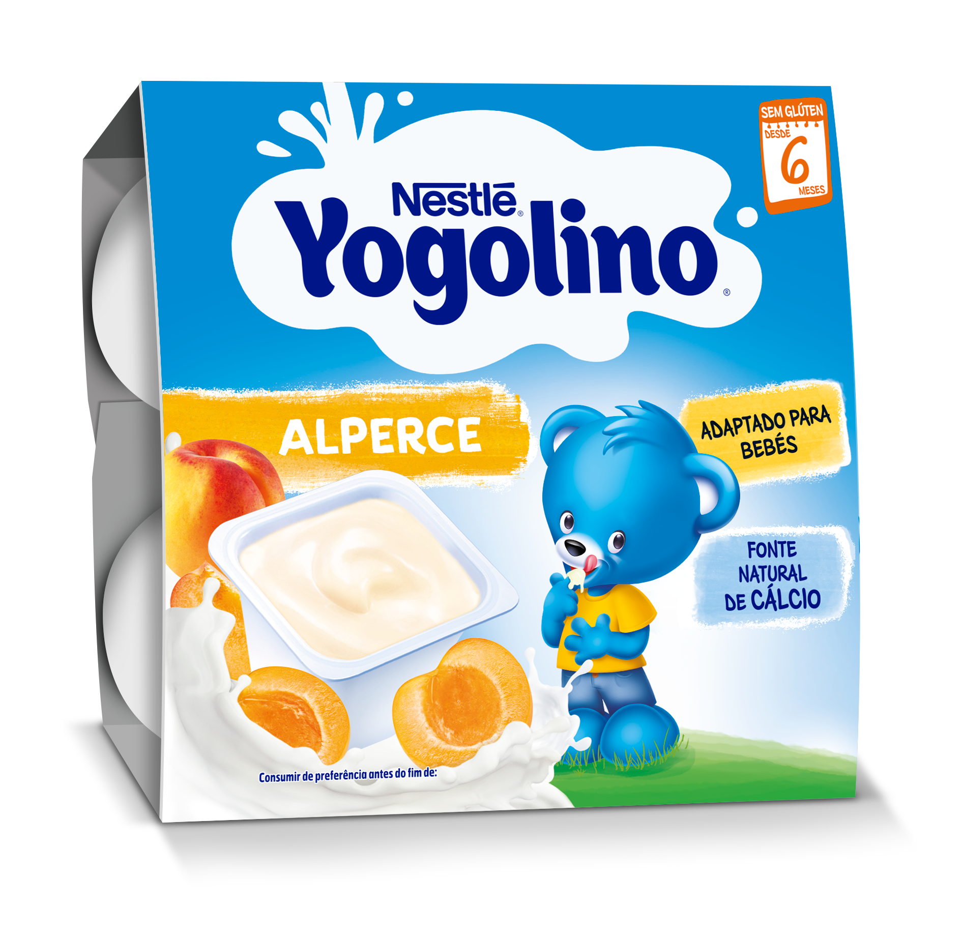 Nestlé Yogolino Alperce 4x100g 6M