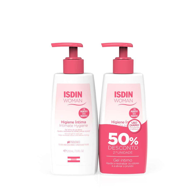 ISDIN WOMAN INTIMATE HYGIENE 2X200ML DTO 2A- Gel de higiene íntima feminina