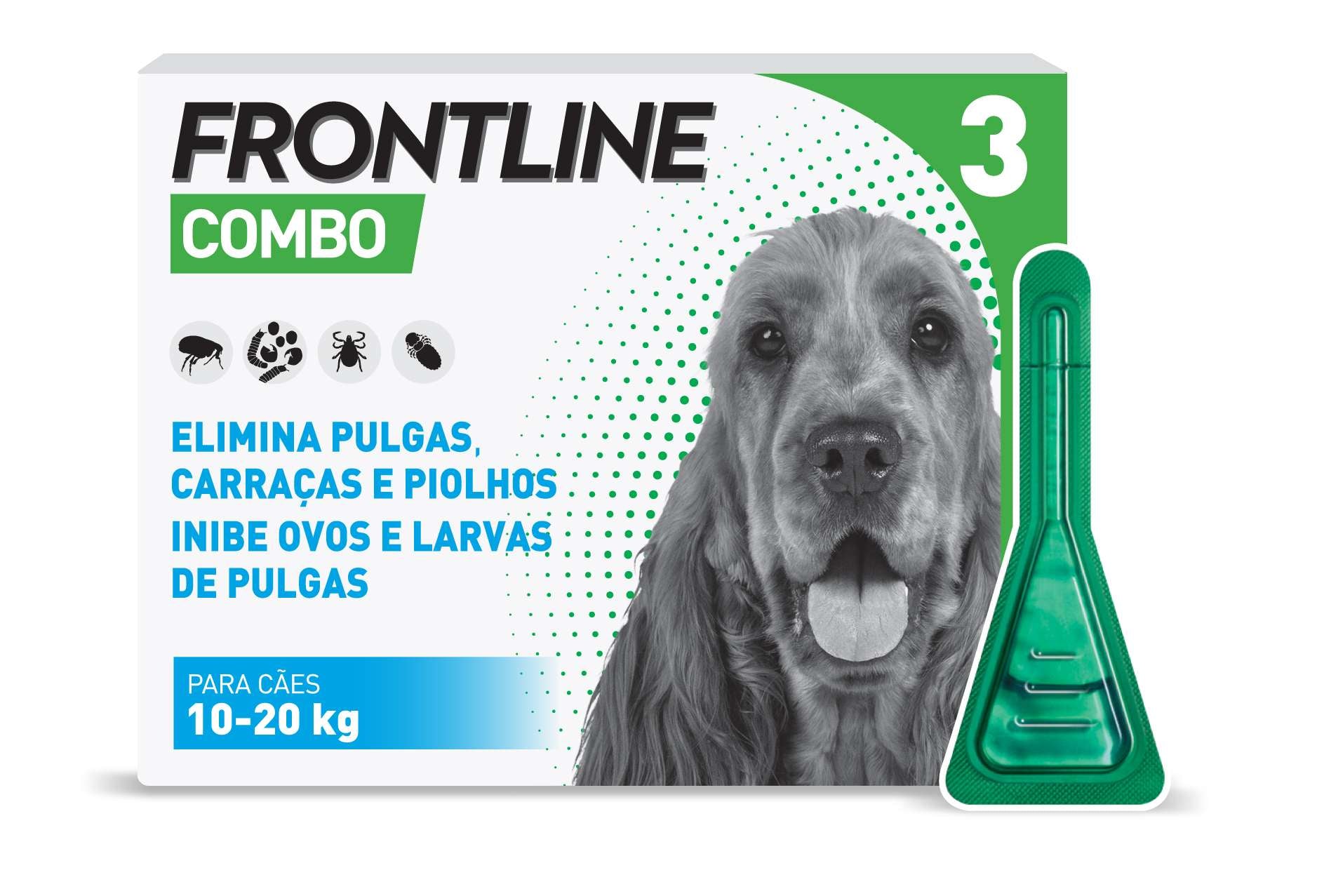 Frontline Combo Antiparasitário Cão 10-20kg 3 unidades