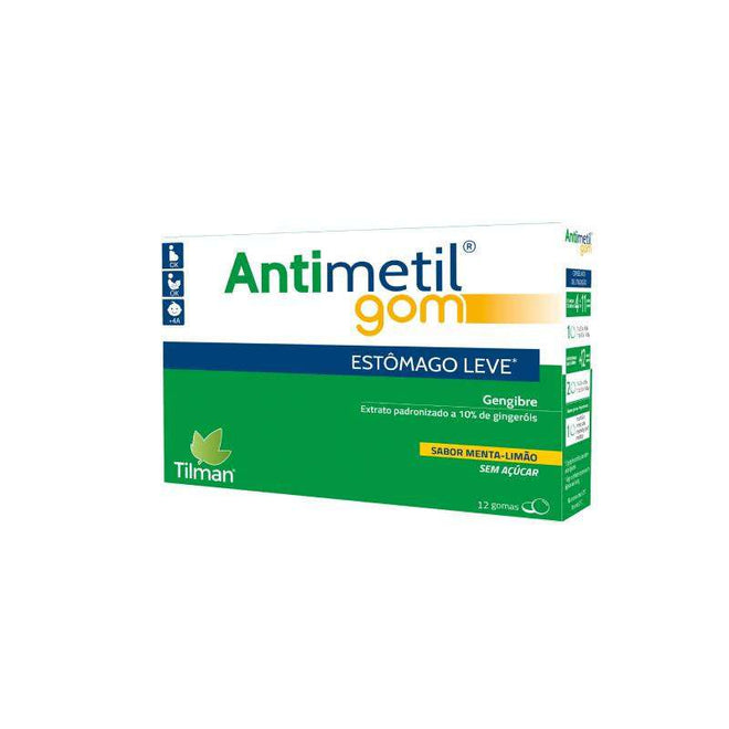 Antimetil Gomas sem Açúcar Menta e Limão x12