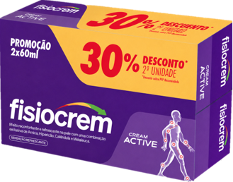 Fisiocrem Active Cream – 60 ml x2 | 30% Desconto na 2.ª Unidade