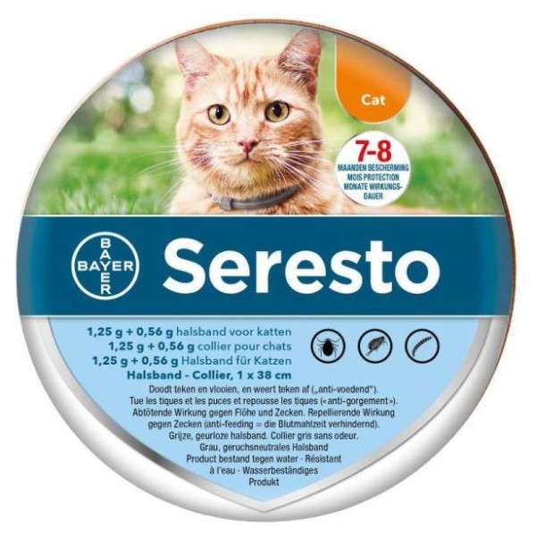 Seresto Coleira 1,25g+0,56g Gato coleira