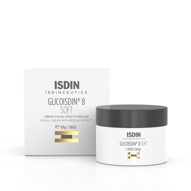 ISDIN Isdinceutics Glicoisdin 8 Soft 50ML- Creme efeito peeling facial com ácido glicólico