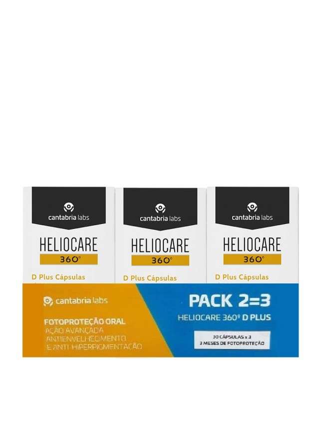 Heliocare Pack 360º D Plus 30 Cápsulas X3