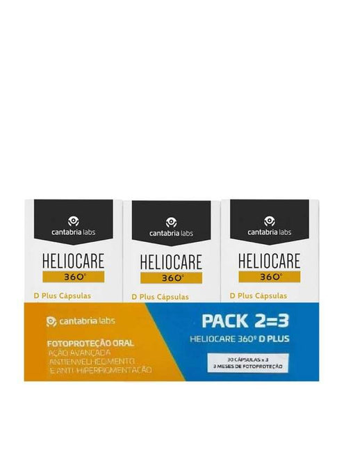 Heliocare Pack 360º D Plus 30 Cápsulas X3