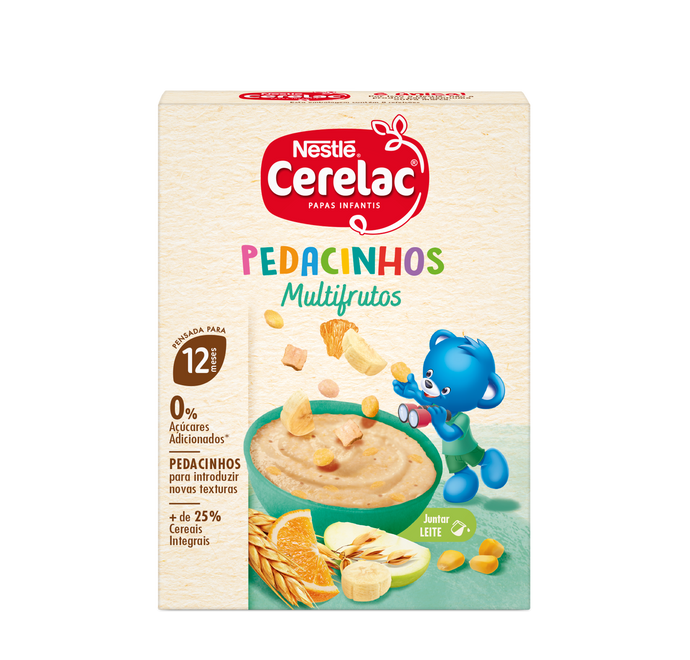 Cerelac Pedacinhos Papa Não Láctea Multifrutas 200g 12M+