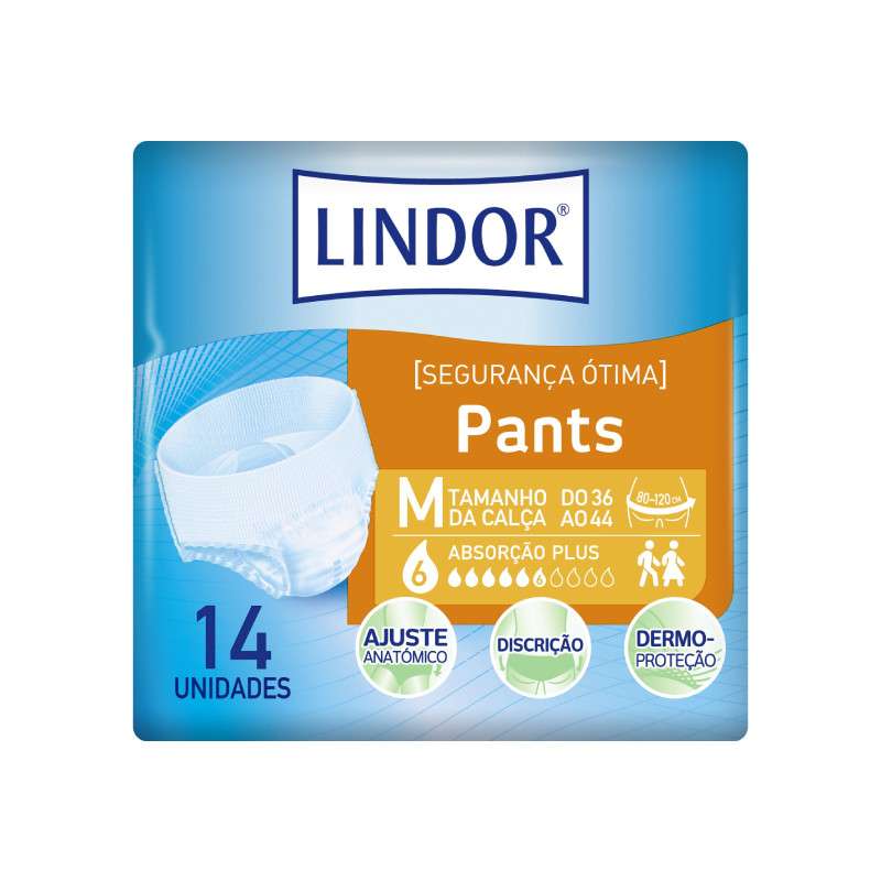 Lindor Ausonia Cuecas Plus Tamanho M 14 unidades