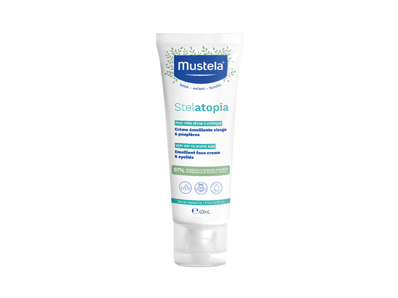 Mustela Bebé Pele Atópica Creme Rosto Emoliente 40ml