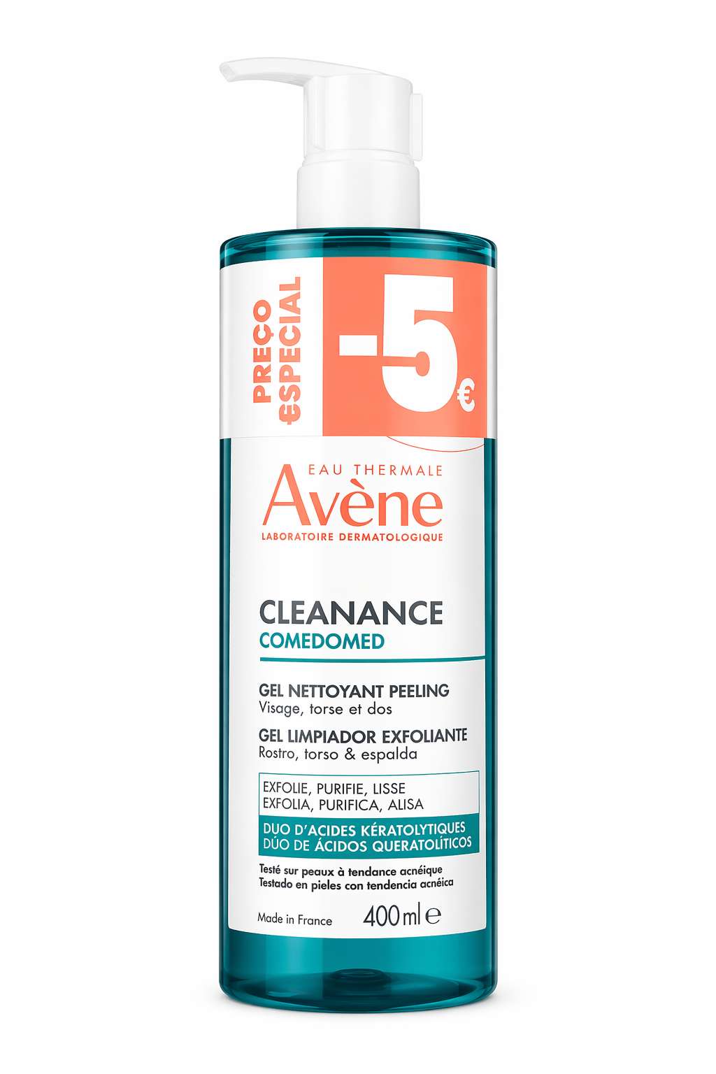 Avène Cleanance Comedomed Peeling Gel limpeza - 400ml | Preço Especial -5€