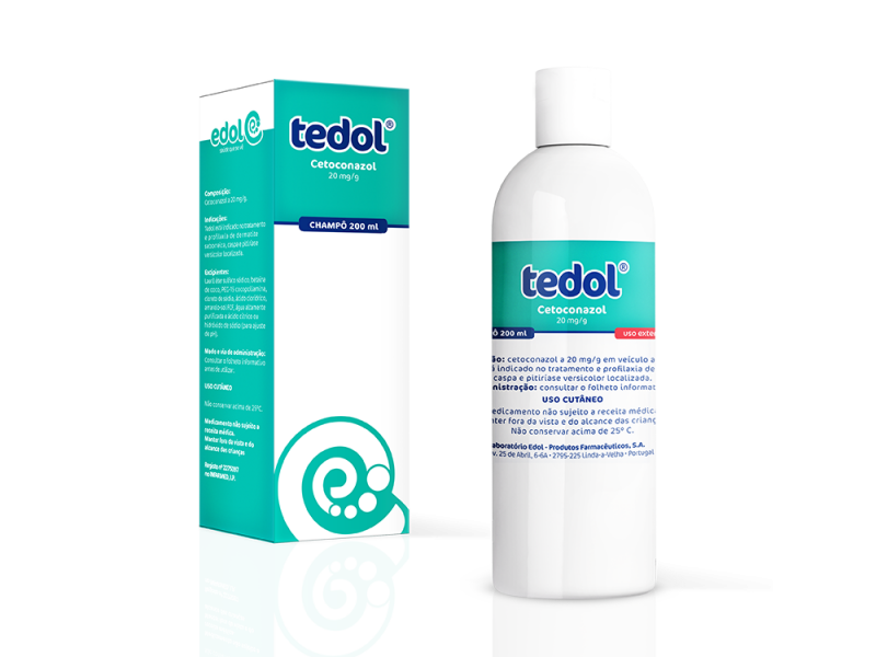 TEDOL, 20 MG/G-200 ML X 1 CHAMPO FRASCO CETOCONAZOL