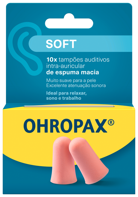 Ohropax Soft Tampões Auriculares Espuma (X10 Unidades)