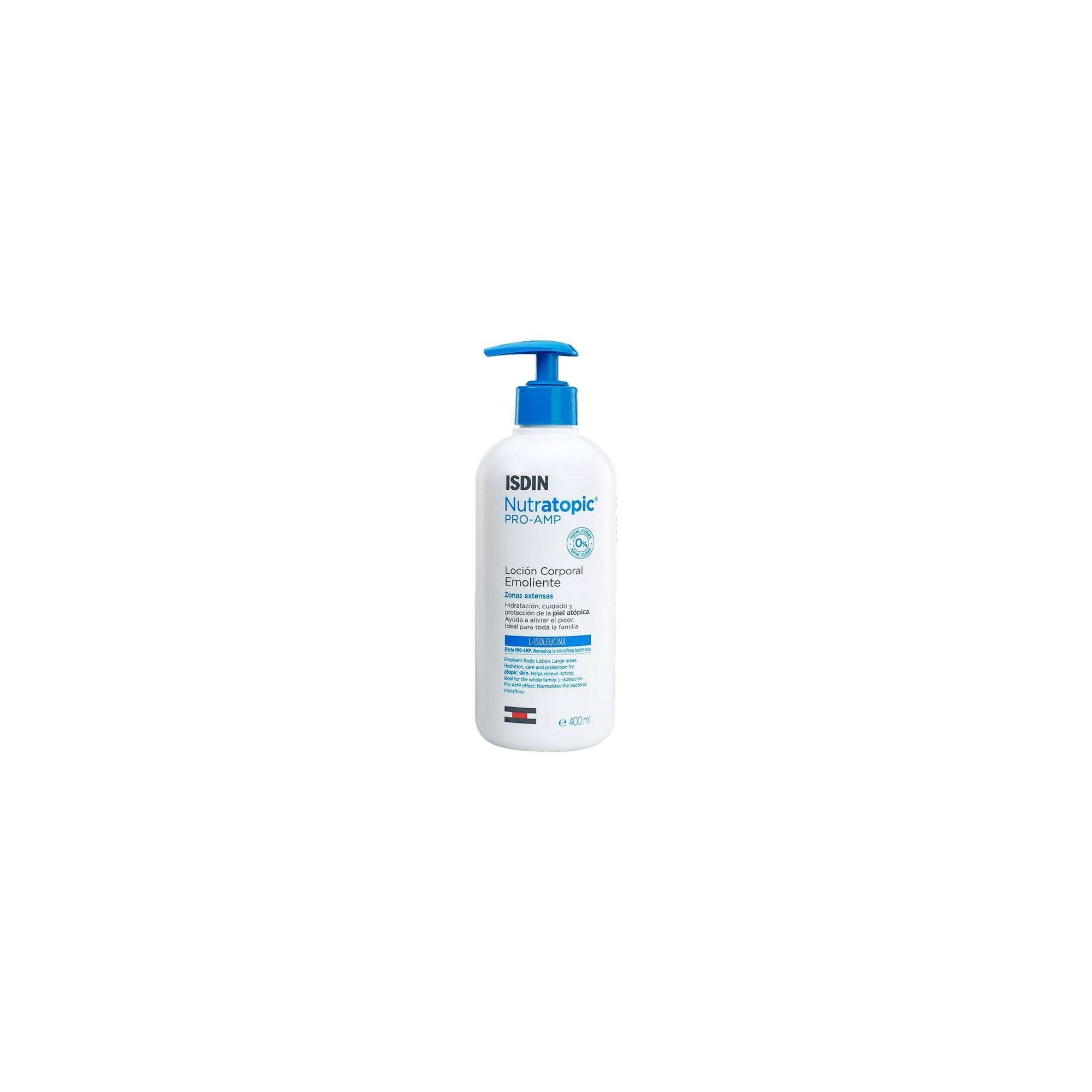 ISDIN Nutratopic Loção Emoliente 400ML- Loção corporal hidratante para pele atópica