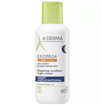 A-Derma Exomega Control Creme Emoliente Anti Prurido Noite 400ml