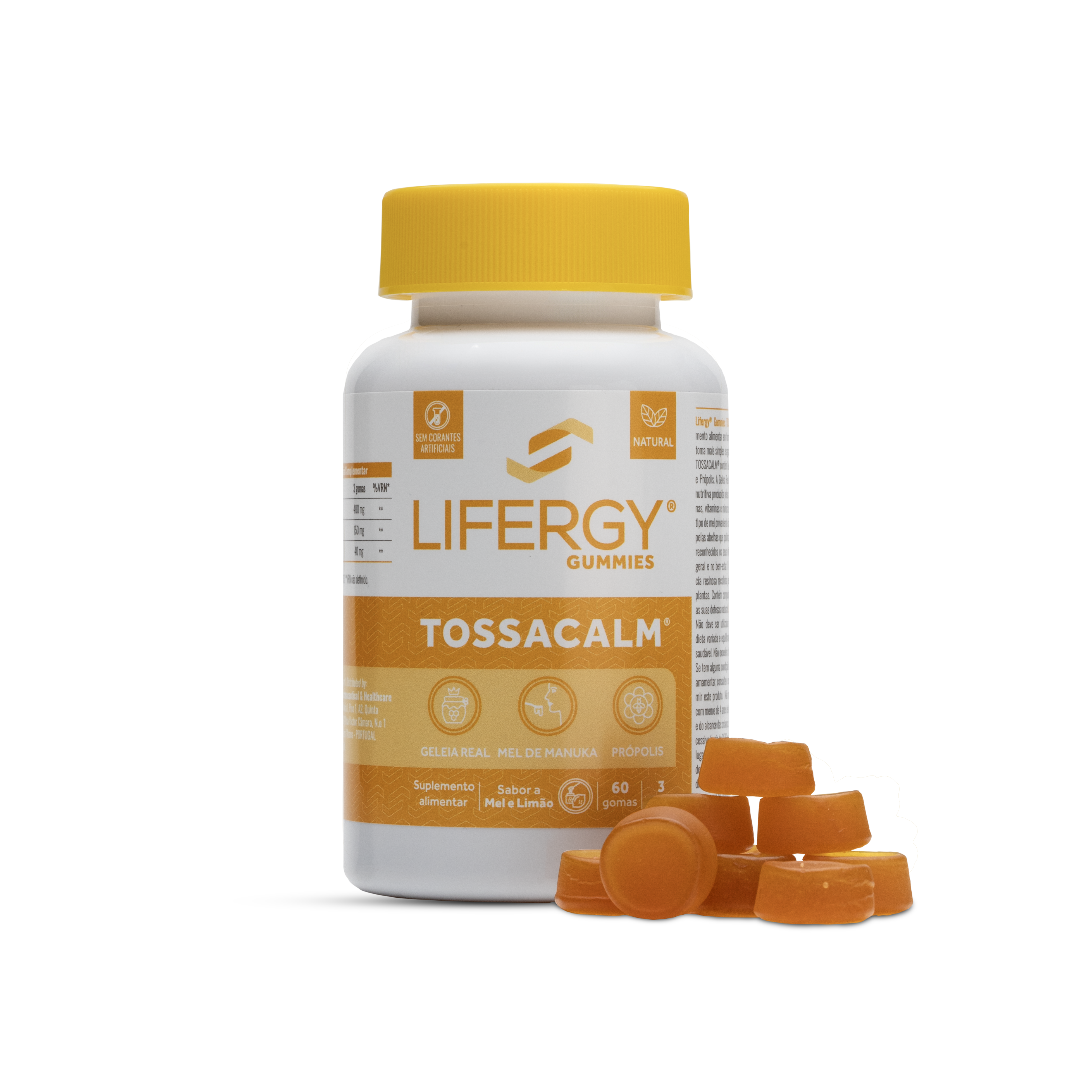 Lifergy Gummies Tossacalm Gomas x60