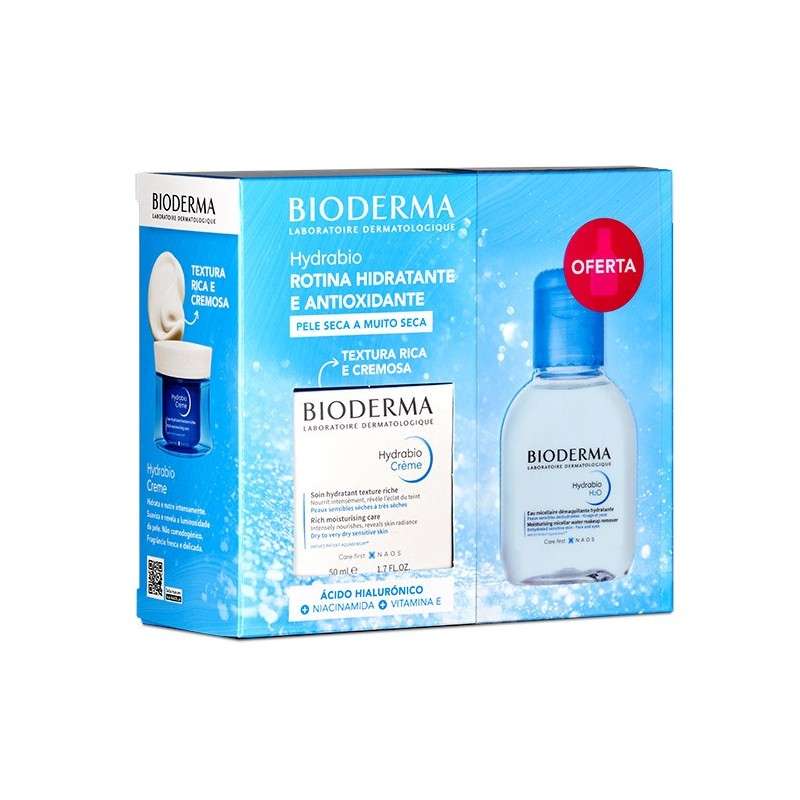 Bioderma Coffret Hydrabio Creme com oferta de Água Micelar