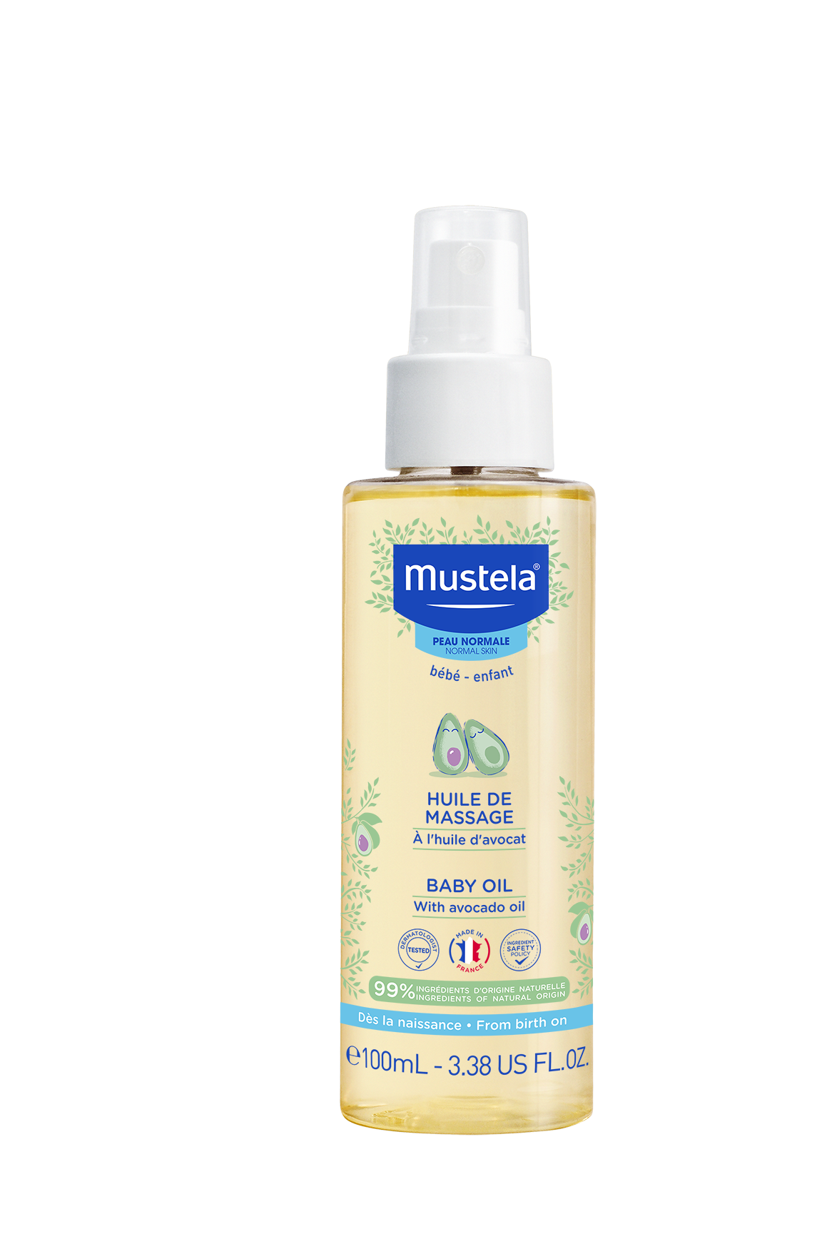 Mustela Bebé Pele Normal Óleo Massagem - 100ml