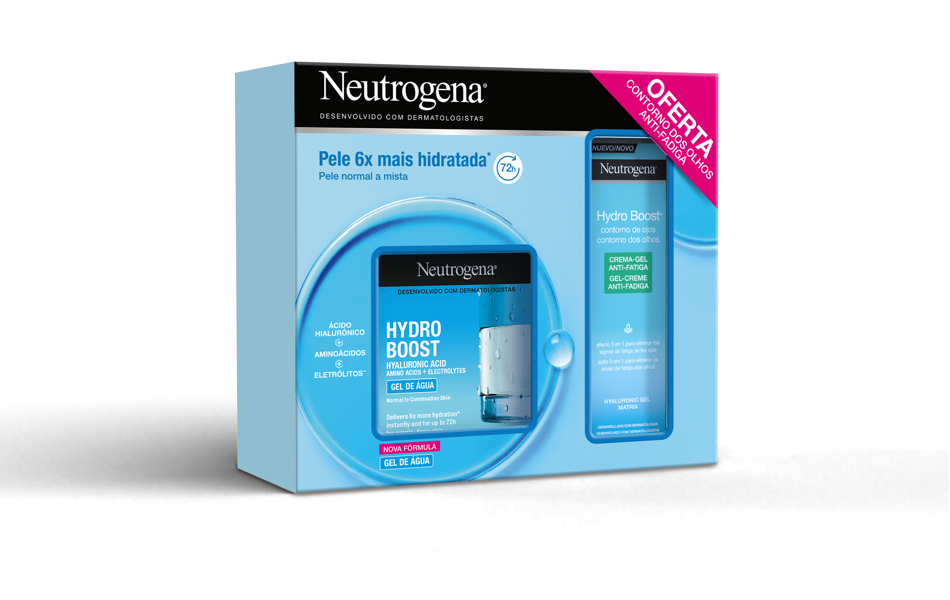 Neutrogena Hydro Boost Gel de Água 50ml com oferta de Creme de Olhos 15ml