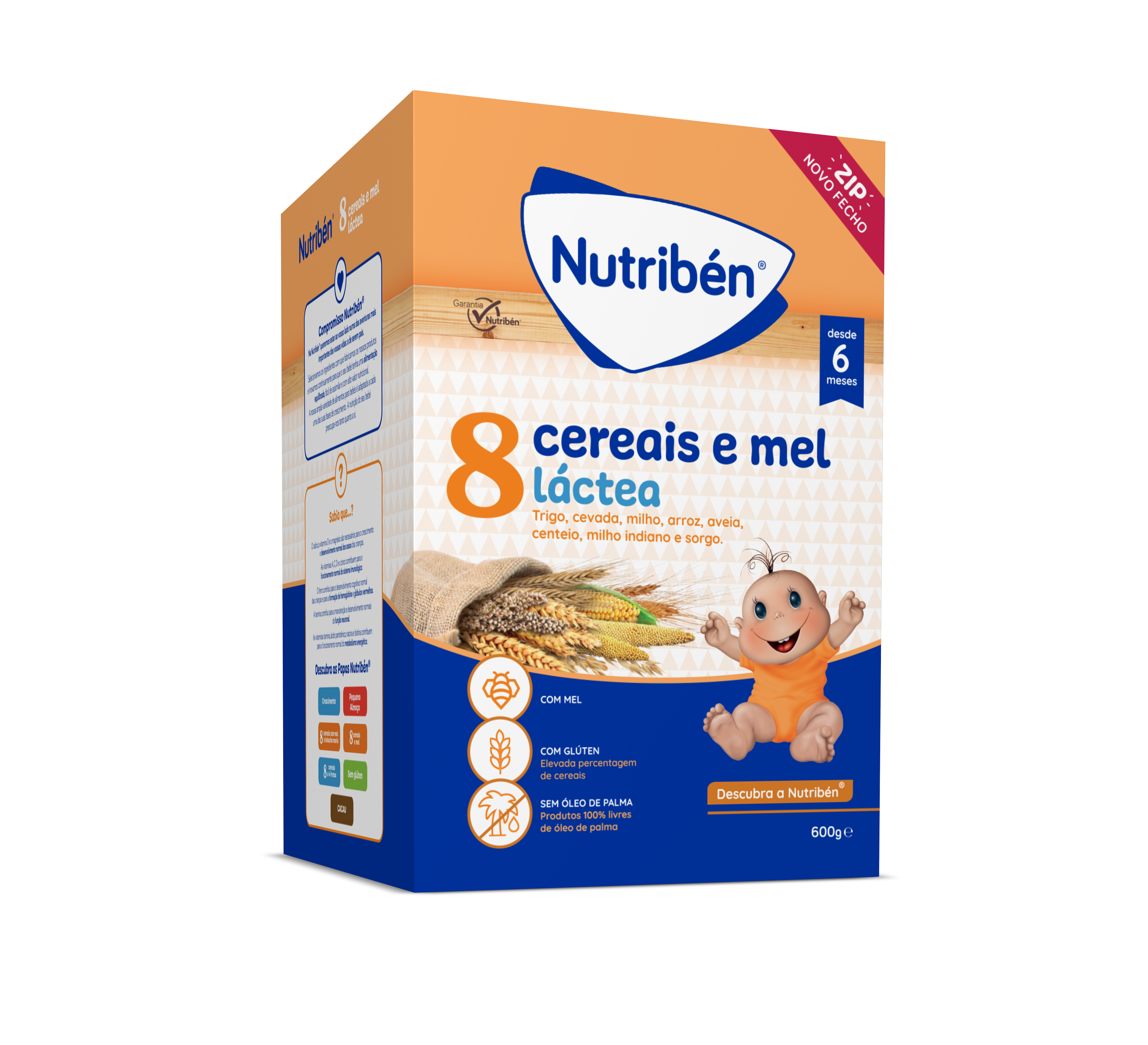 Nutribén Farinhas 8 Cereais e Mel 2x300g