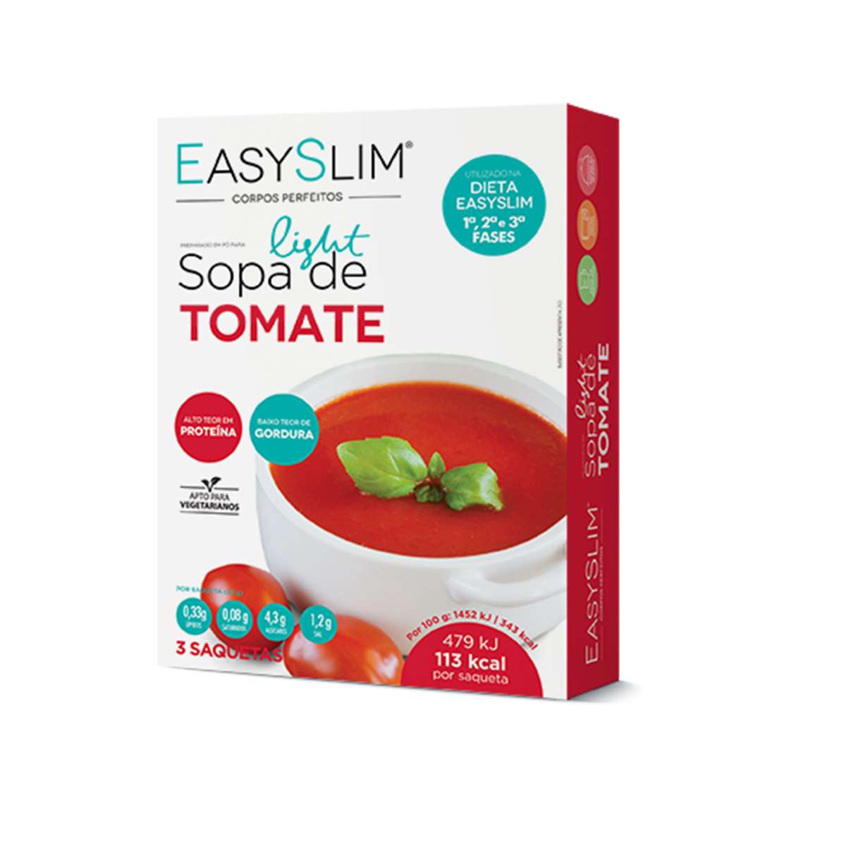 EASYSLIM SAQ  SOPA LIGHT TOMAT 33G X 3