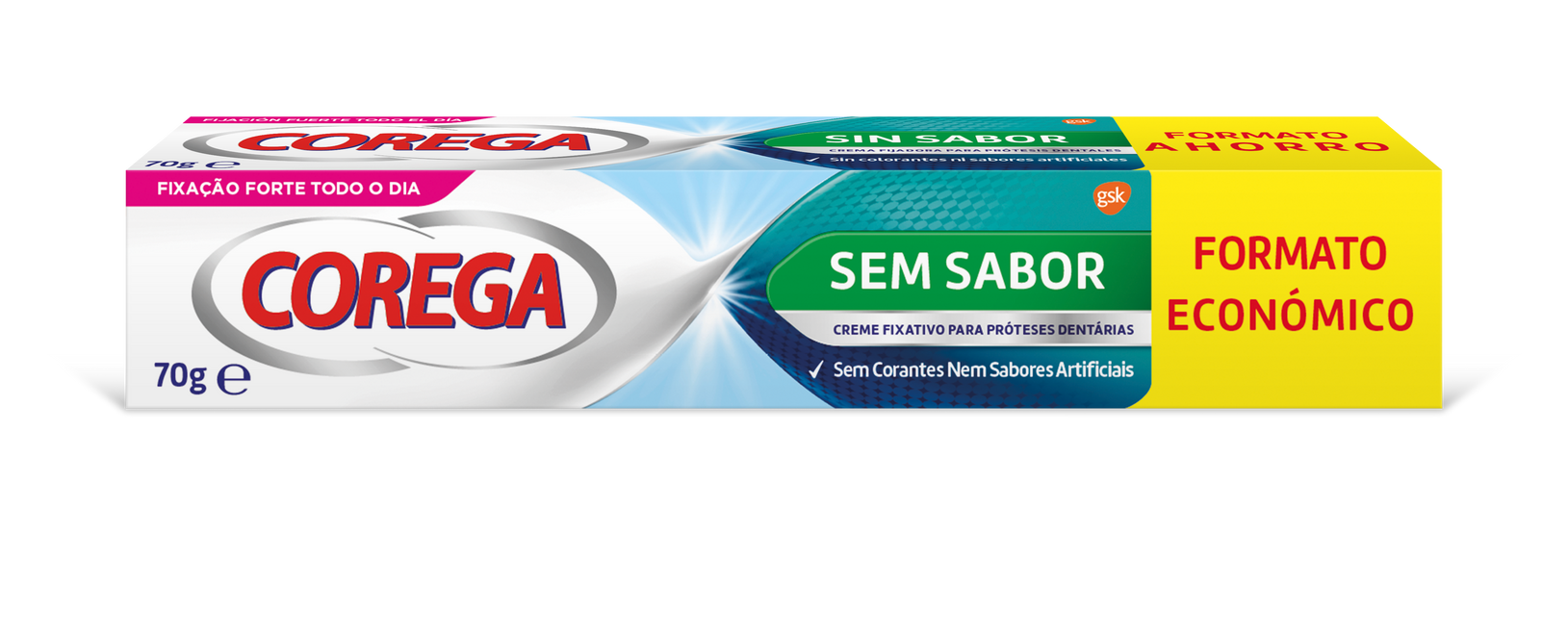 Corega Creme Fixador Prótese S/ Sabor - 70g