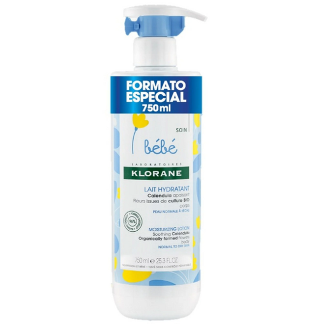 Klorane Bebé Leite Hidratante com Calêndula 750ml