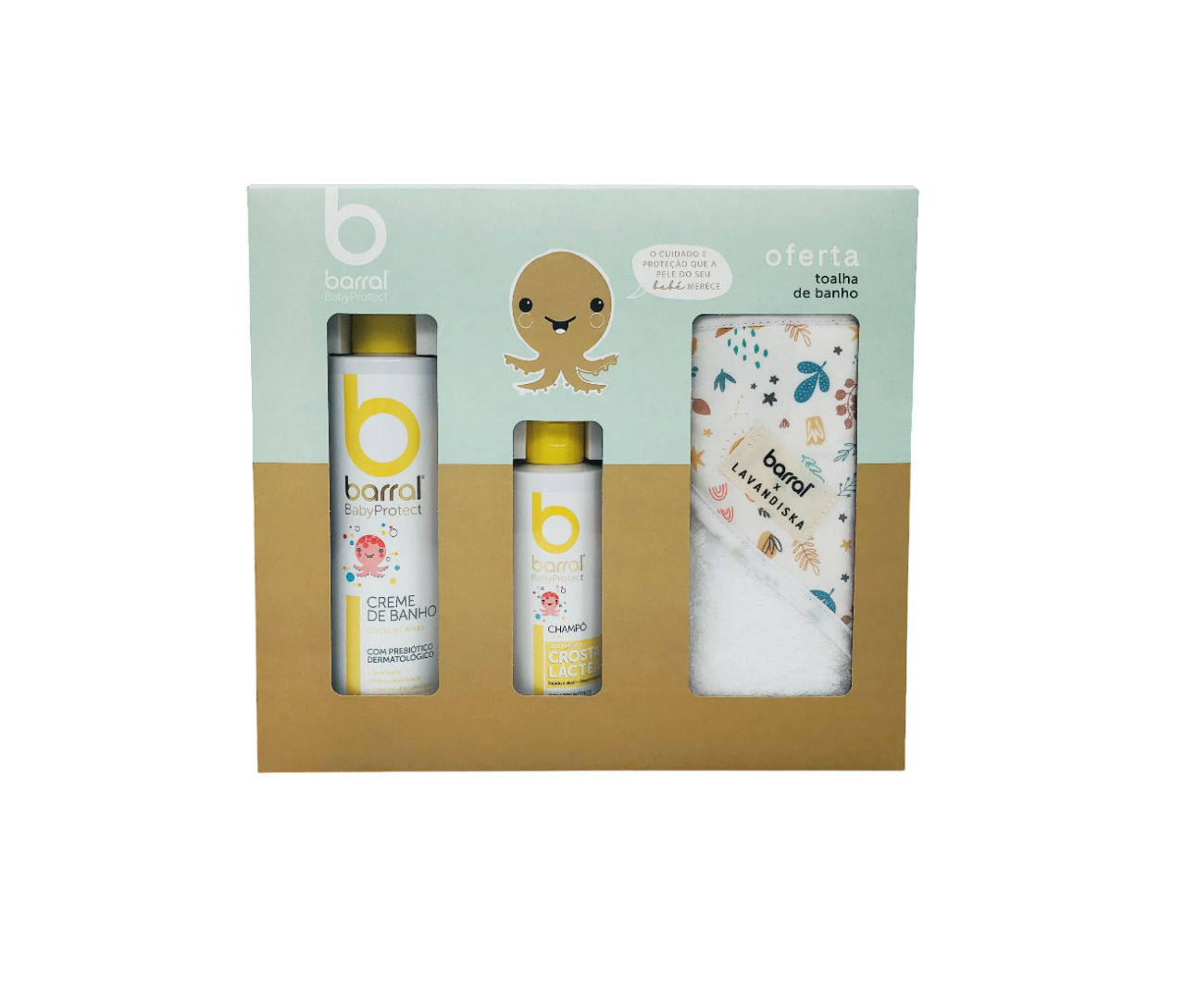 Barral BabyProtect Pack - Creme de Banho 500ml + Champô 200ml + Oferta de Toalha