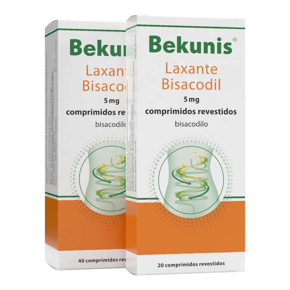 Bekunis Laxante Bisacodil , 5 mg Blister 20 Unidade(s) Comp revest