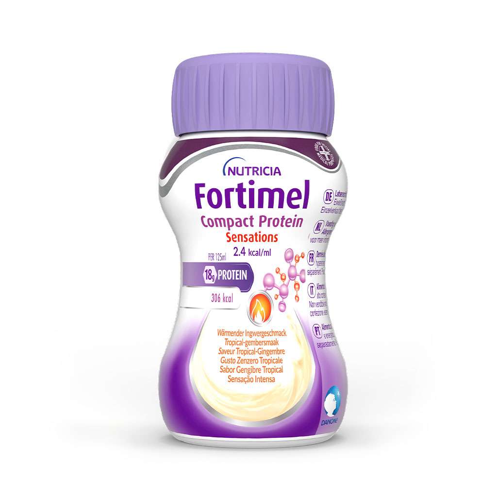 Fortimel Compact Protein Gengibre Tropical 125ml x4