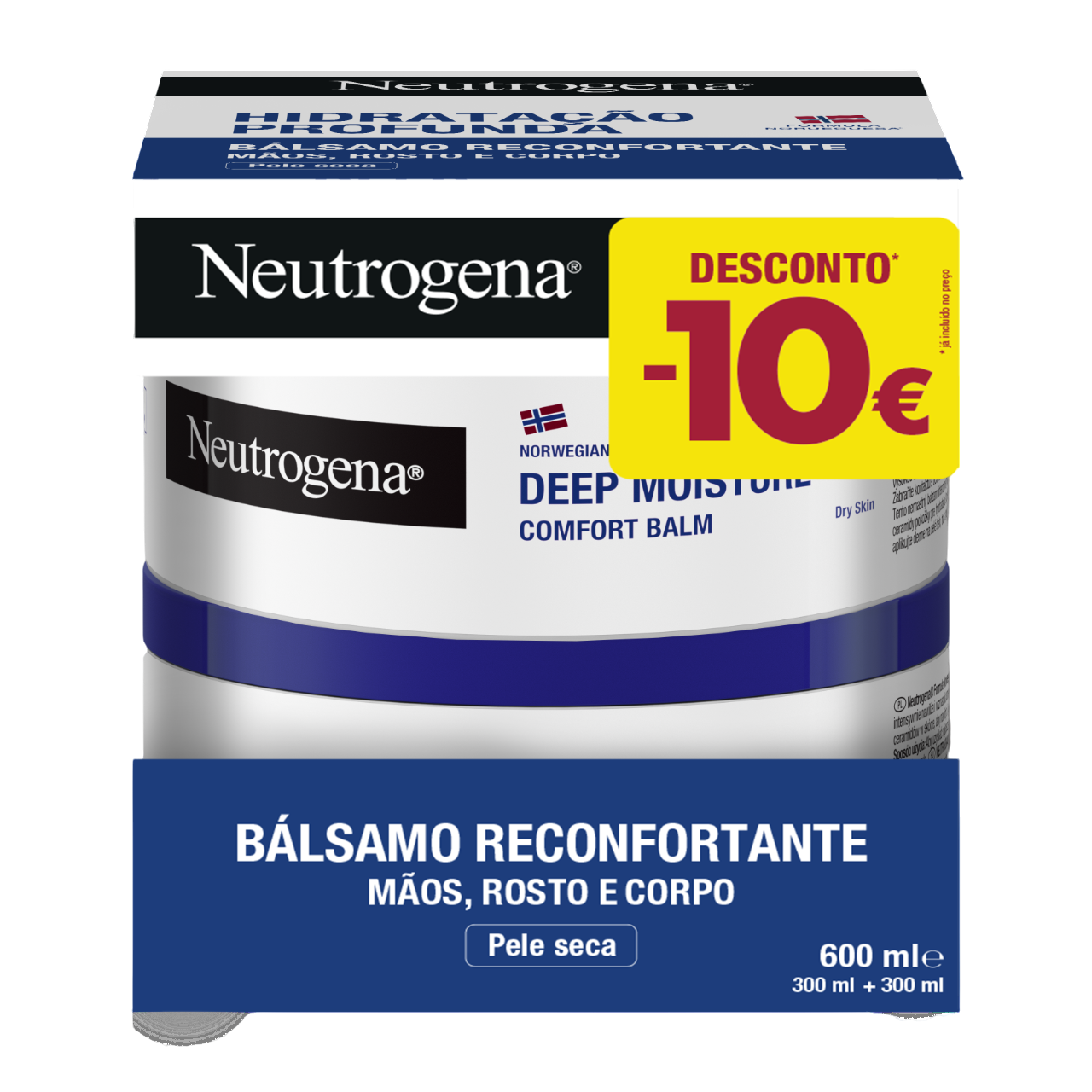 Neutrogena Duo Bálsamo Hidratação Profunda 300 ml Desconto -10€