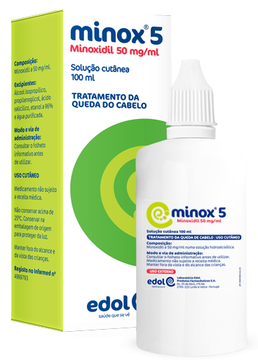 Minox 5, 50 mg/ml solução cutânea
