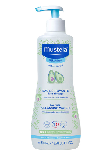 Mustela Pele Normal Bebé Água de Limpeza - 500ml