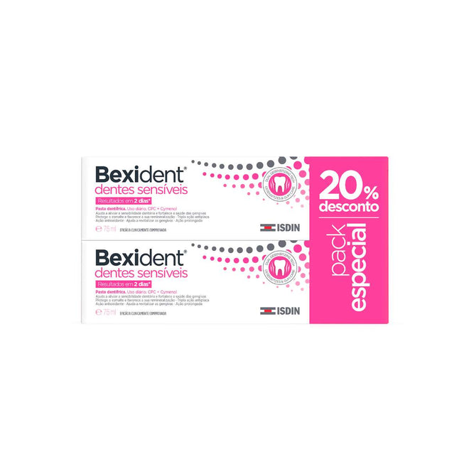 Isdin Bexident Pasta Sensibilidade Dentária 75ml x 2 - 50%