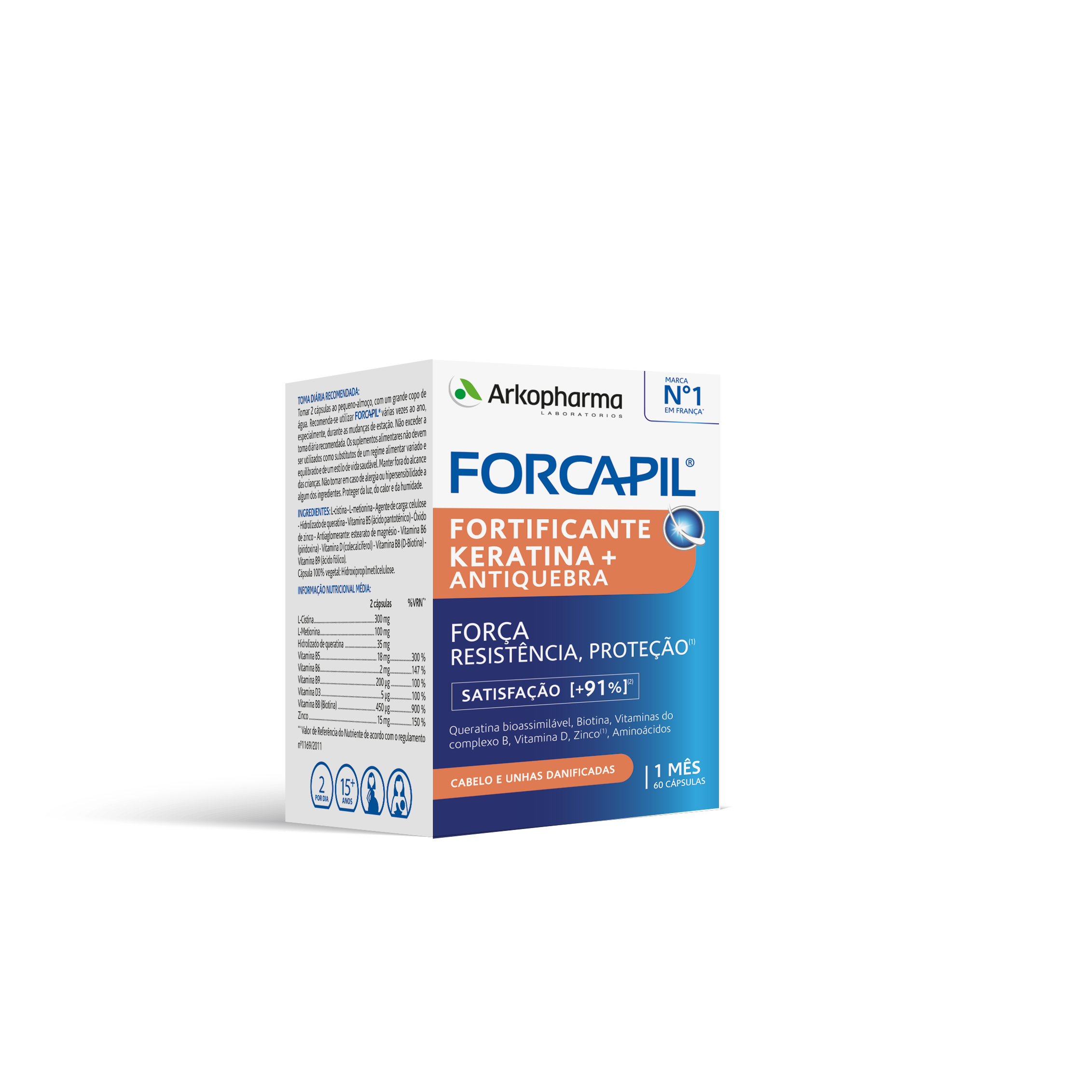 Forcapil Keratina+ 60 cápsulas