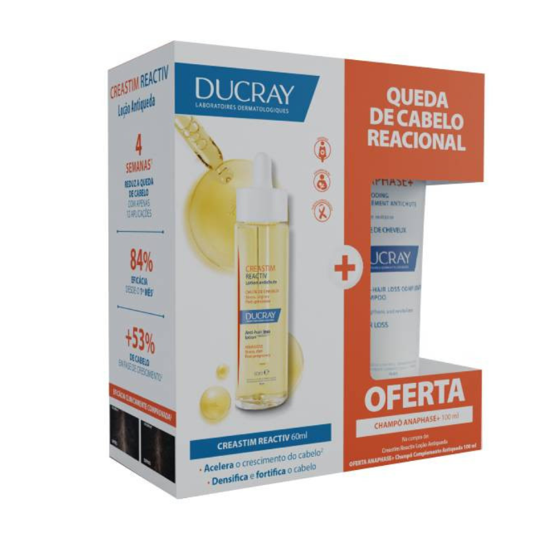 Ducray Creastim Loção Antiqueda 60ml com oferta de Anaphase+ Champô 100ml