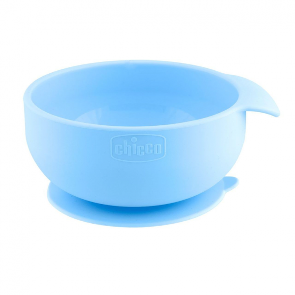 Chicco Tigela Silicone Azul 6m+