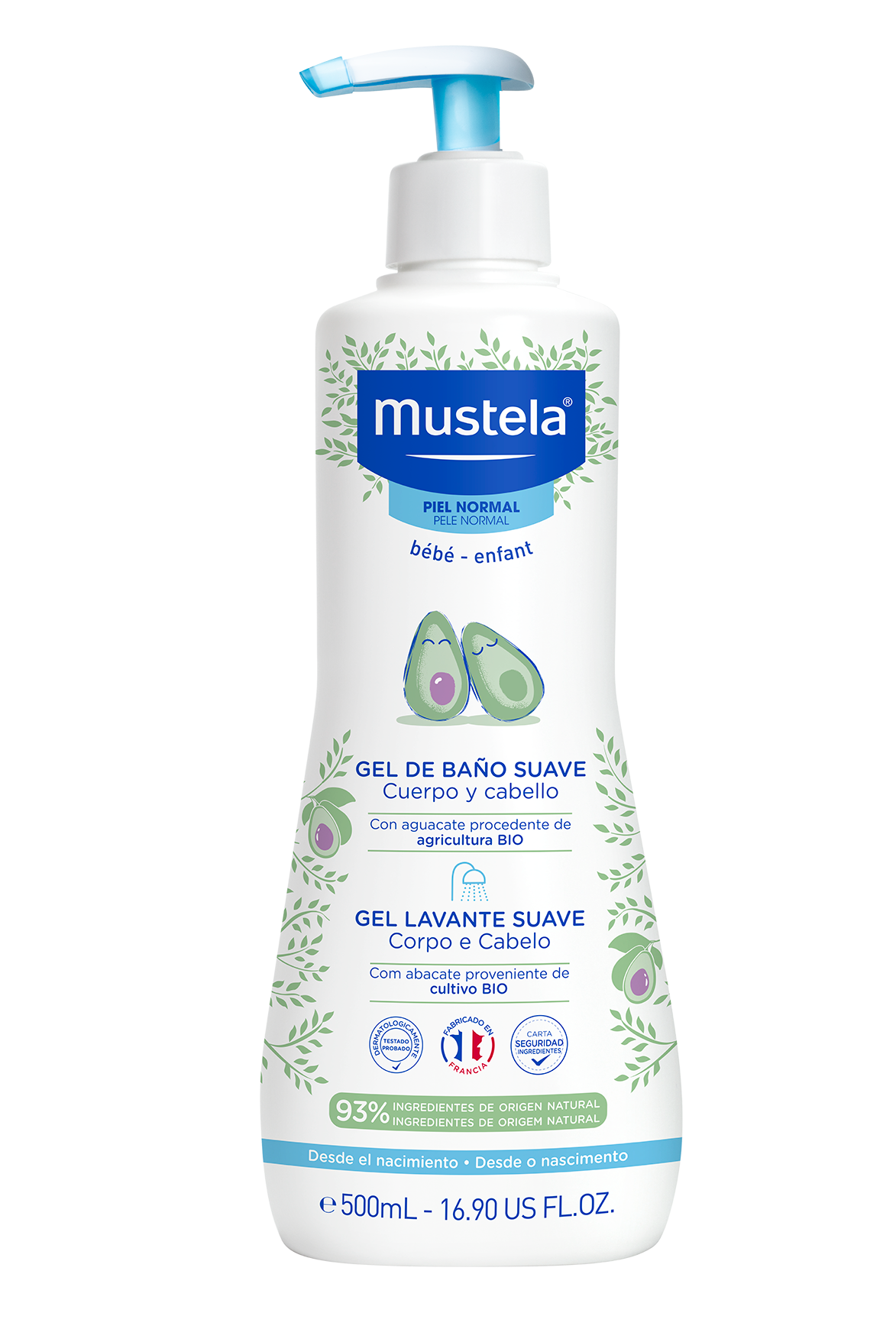 Mustela Bebé Gel Lavante 500ml