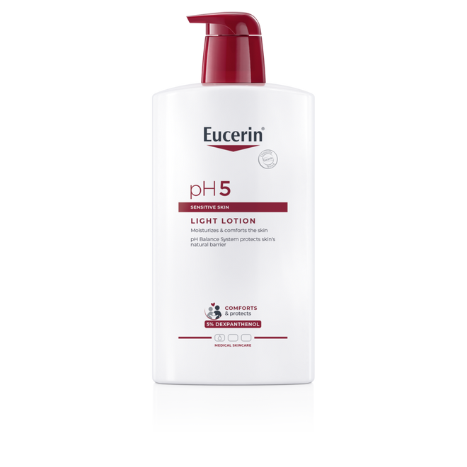 Eucerin pH5 Loção Hidratante Light Pele Sensível 1L